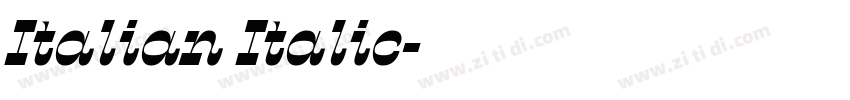Italian Italic字体转换